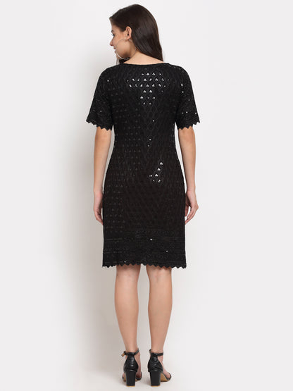 A-Line Sequined Dress