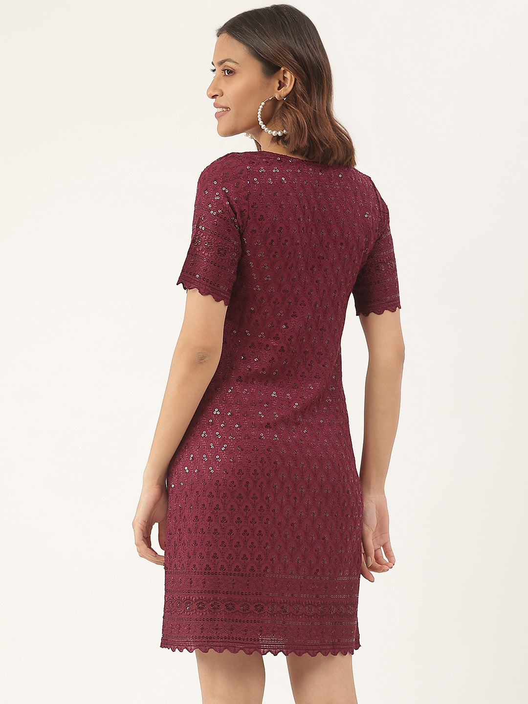 A-Line Sequined Dress